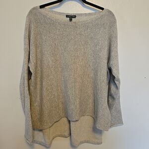 Eileen Fisher Cashmere Wool Pullover Sweater Grey S